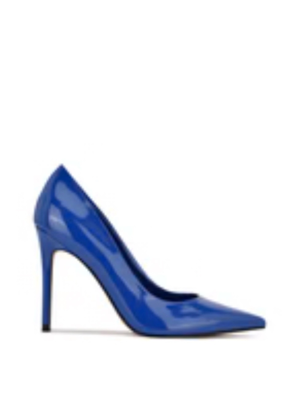 Nine West Patent Pointed-Toe Stiletto Pump in Blue Patent Size 10